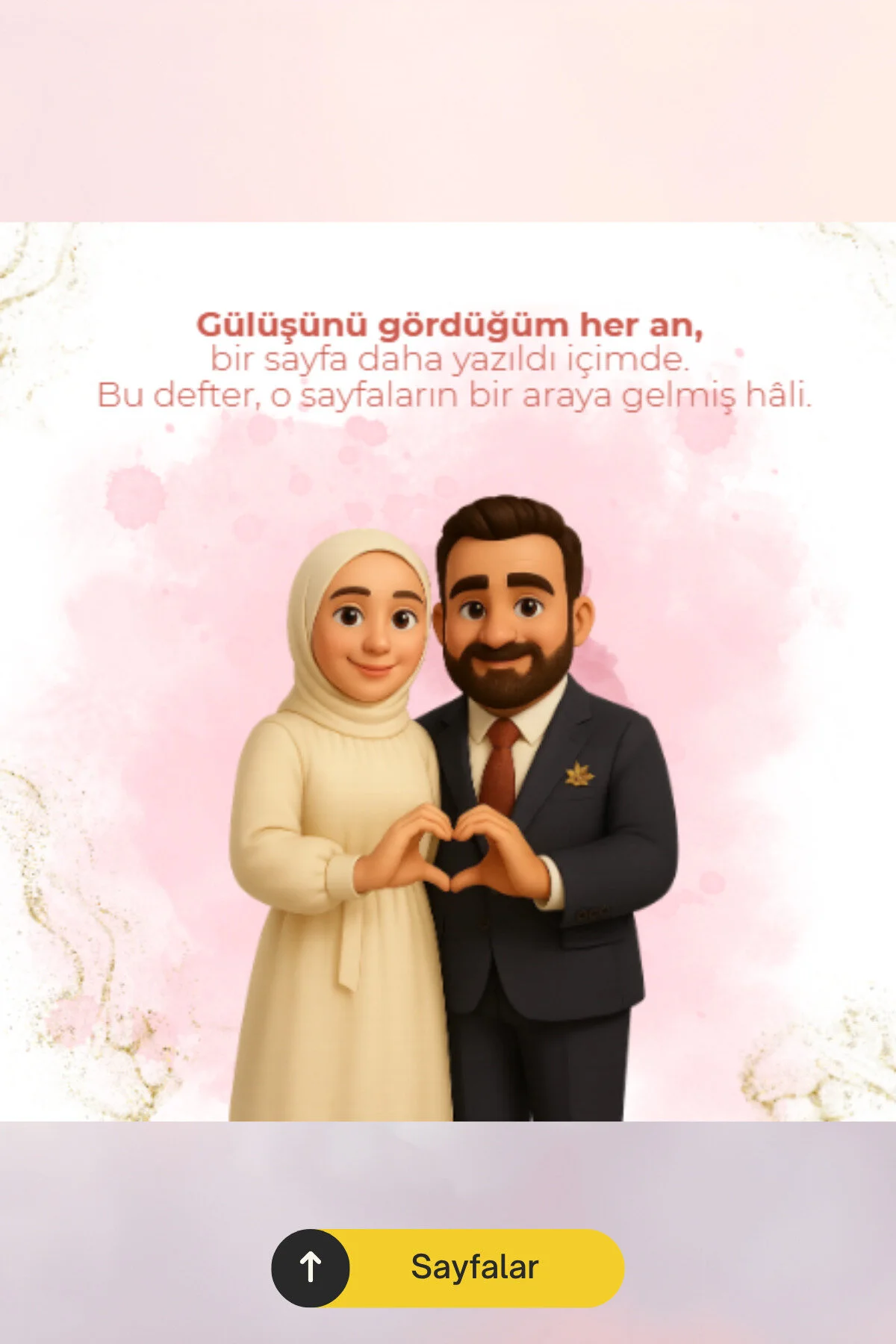 Sevgili kitabı örnek sayfalar